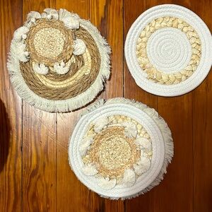 Twine knitted wall decoration set!